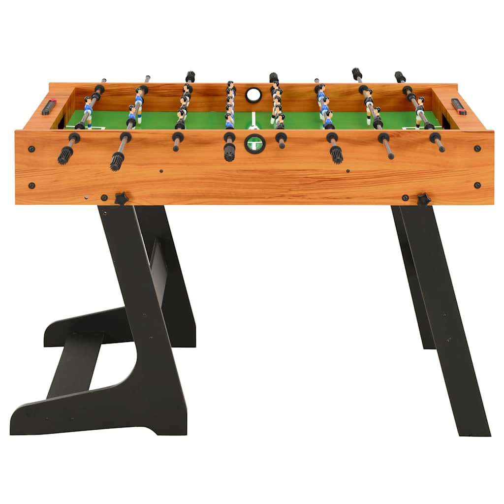 Table de football Vidaxl pliable 121x61x80 cm brun clair