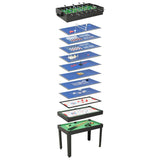 Vidaxl multispeeltafel 15-in-1 121x61x82 cm zwart