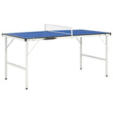 VIDAXL -TABELLE TEIL TABELLE MIT NET 5 Fuß 152 x 76 x 66 cm Blau