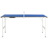 Vidaxl Table Tennisdësch mam Net 5 Féiss 152x76x66 cm blo