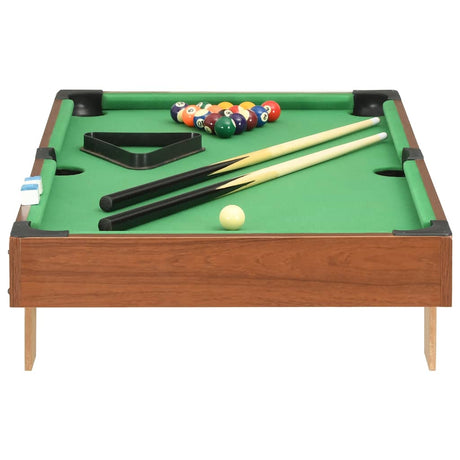 Vidaxl Minipool Table 3 pieds 92x52x19 cm brun et vert