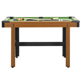 Vidaxl Billard Tabelle 4 Fuß 122x61x76 cm Braun