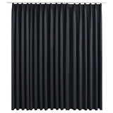 Rideau vidaxl accablant avec des crochets 290x245 cm noir