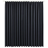 Vidaxl Curtain Danning con ganci 290x245 cm nero