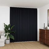 Rideau vidaxl accablant avec des crochets 290x245 cm noir