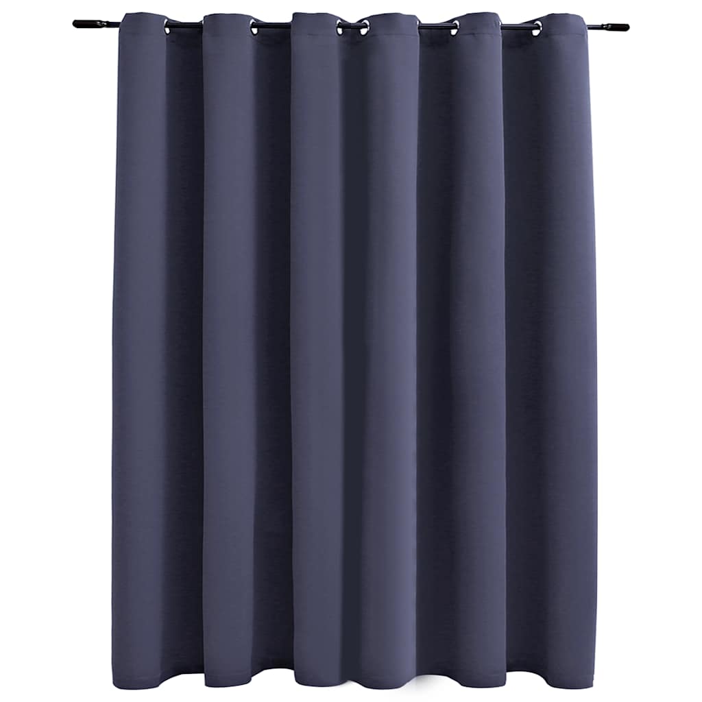 VidaXL Curtain Damning with metal rings 290x245 cm anthracite