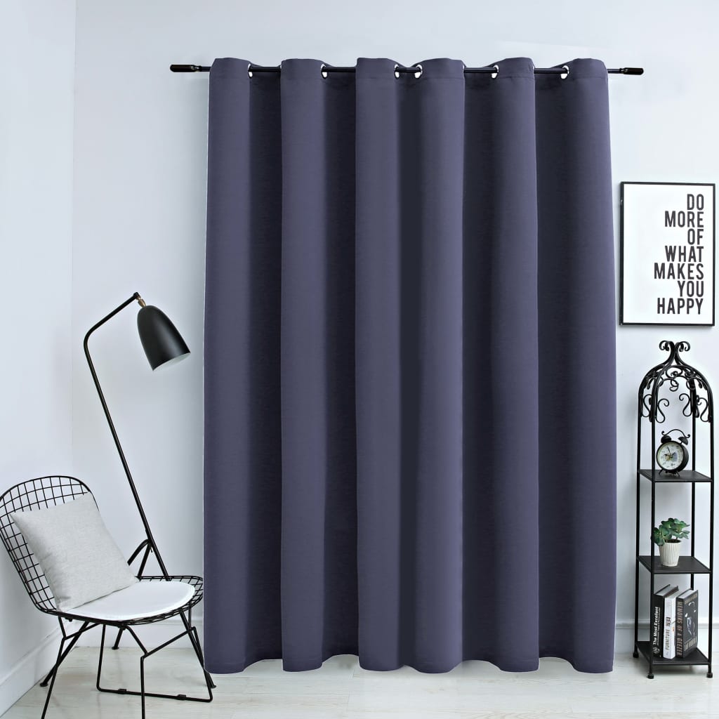 VidaXL Curtain Damning with metal rings 290x245 cm anthracite