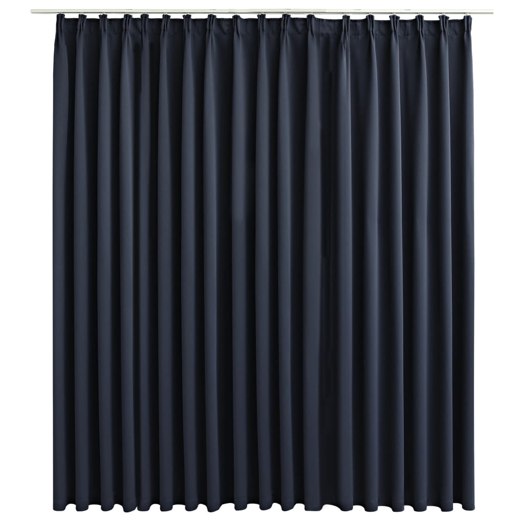 Vidaxl Curtain Blackout s háčky 290x245 cm Antracite