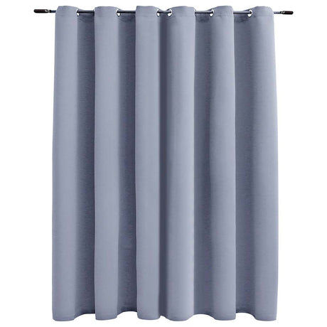 Vidaxl rideau occlusion avec anneaux en métal 290x245 cm gris