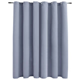 Vidaxl Curtain blackout with metal rings 290x245 cm gray