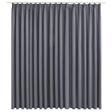 VidaXL Curtain blackout with hooks 290x245 cm Gray