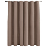 Vidaxl -Vorhang verdammt mit Metallringen 290x245 cm Taupe