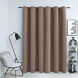 Vidaxl gardin fordømmet med metalringe 290x245 cm taupe