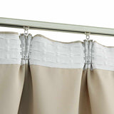 VidaXL Curtains darkening with hooks 2 pcs 140x225 cm beige