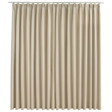 Vidaxl Vorhang Blackout mit Haken 290x245 cm Beige