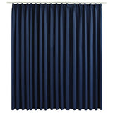 Rideau vidaxl accablant avec des crochets 290x245 cm bleu