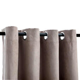 Cortina Vidaxl condenado con anillos de metal 2 ST 140X225 CM Taupe