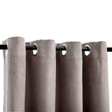 Rideau vidaxl accablant avec des anneaux en métal 2 st 140x245 cm taupe