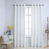 Vidaxl rideaux Blackout avec anneaux 2 ST 140x175 cm blanc cassé