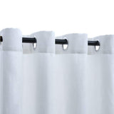 Vidaxl rideaux s'assombrissant avec des anneaux 2 ST 140x225 cm-blanc-blanc