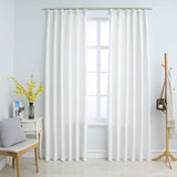 VidaXL curtains darkening with hooks 2 st 140x175 cm broken white