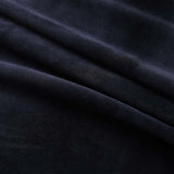 Vidaxl rideau noir avec anneaux 290x245 cm en velours noir