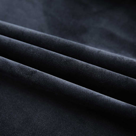 Vidaxl rideaux Blackout 2 Sts avec crochets 140x175 cm en velours noir