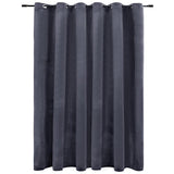 Vidaxl rideau noir avec anneaux 290x245 cm en velours anthracite
