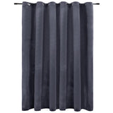 Vidaxl Curtain Blackout con anelli 290x245 cm Antracite di velluto