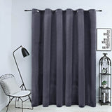 Vidaxl Curtain Blackout con anelli 290x245 cm Antracite di velluto