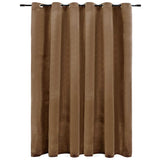 Vidaxl Curtain Danning con anelli 290x245 cm Velvet beige