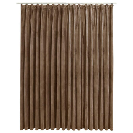 Vidaxl rideau occlusion avec crochets 290x245 cm en velours beige