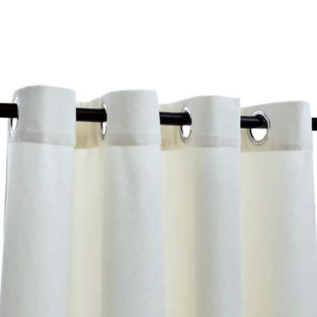 Rideau vidaxl accablant avec des anneaux 2 st 140x245 cm de crème en velours