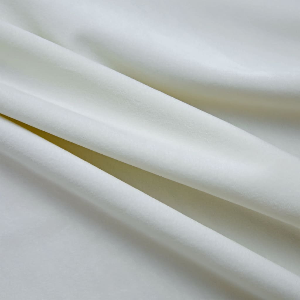 VidaXL Curtain Damning with Rings 290x245 cm velvet cream