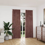Vidaxl rideaux Blackout 2 Sts avec crochets 140x225 cm en velours rose