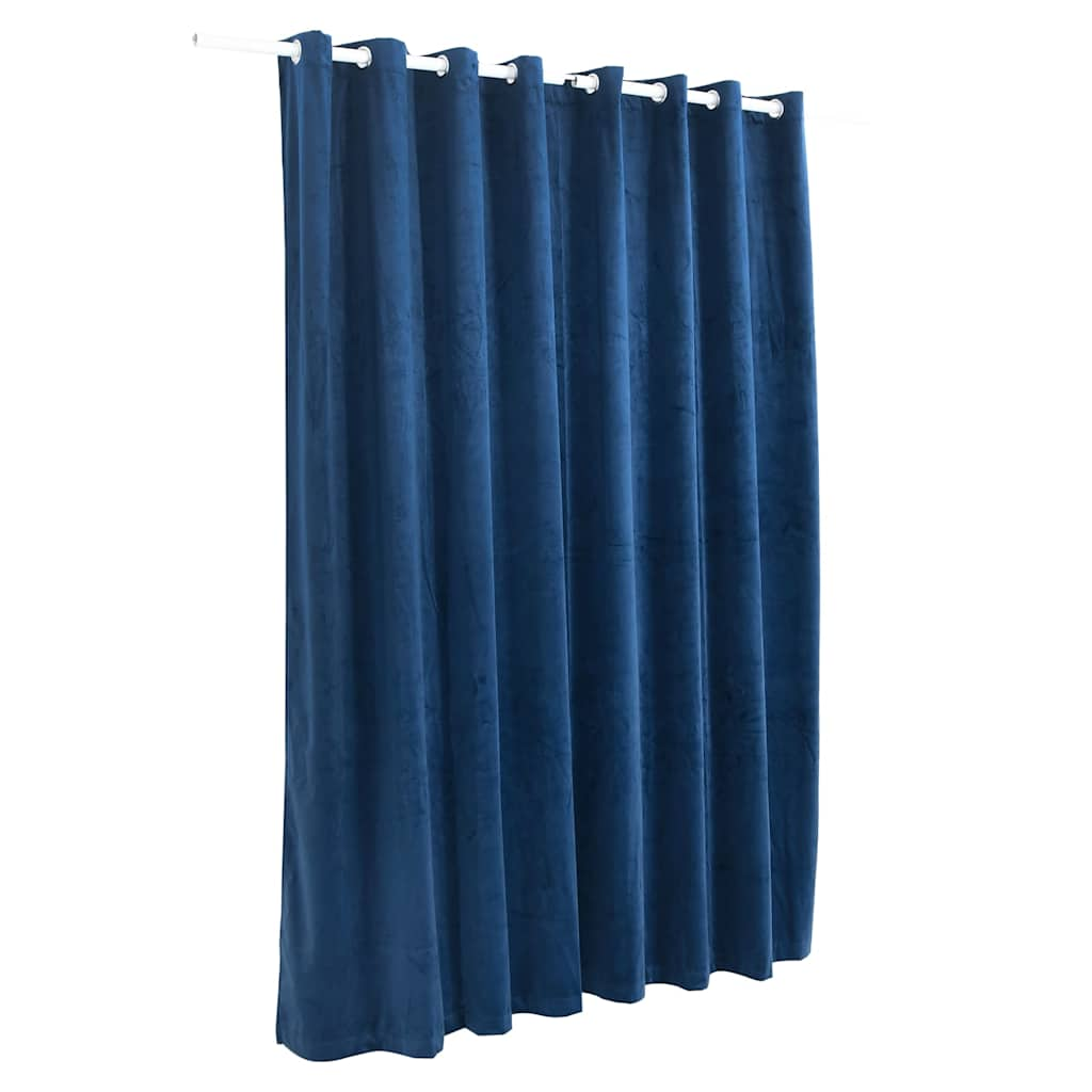 Vidaxl Curtain Danning con anelli 290x245 cm Velvet Blue