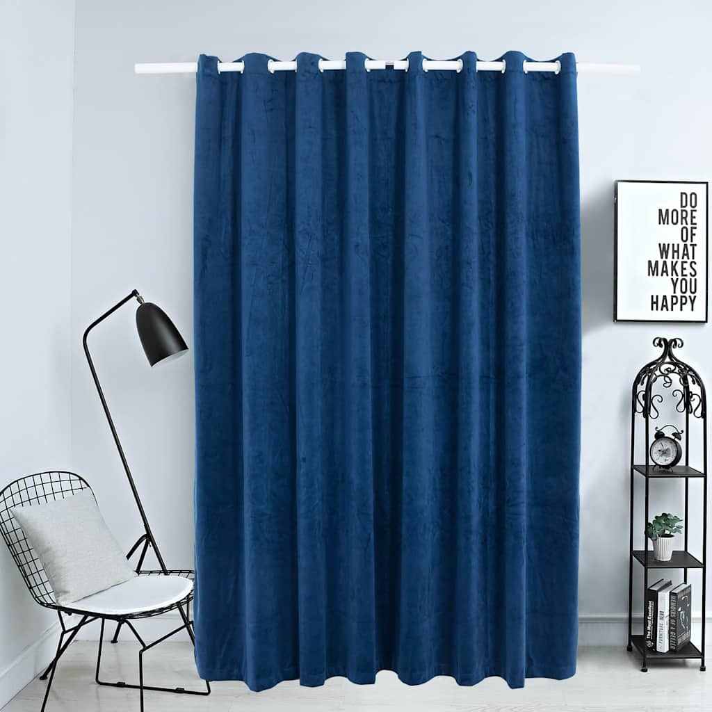 Vidaxl Curtain Danning con anelli 290x245 cm Velvet Blue