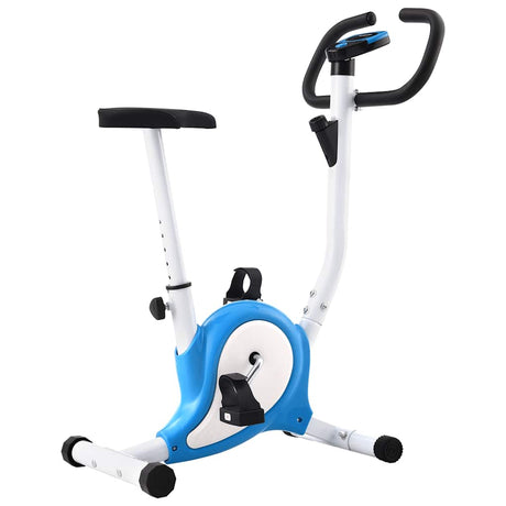 Vélo d'exercice vidaxl avec résistance aux pneus bleu