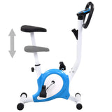 Vélo d'exercice vidaxl avec résistance aux pneus bleu
