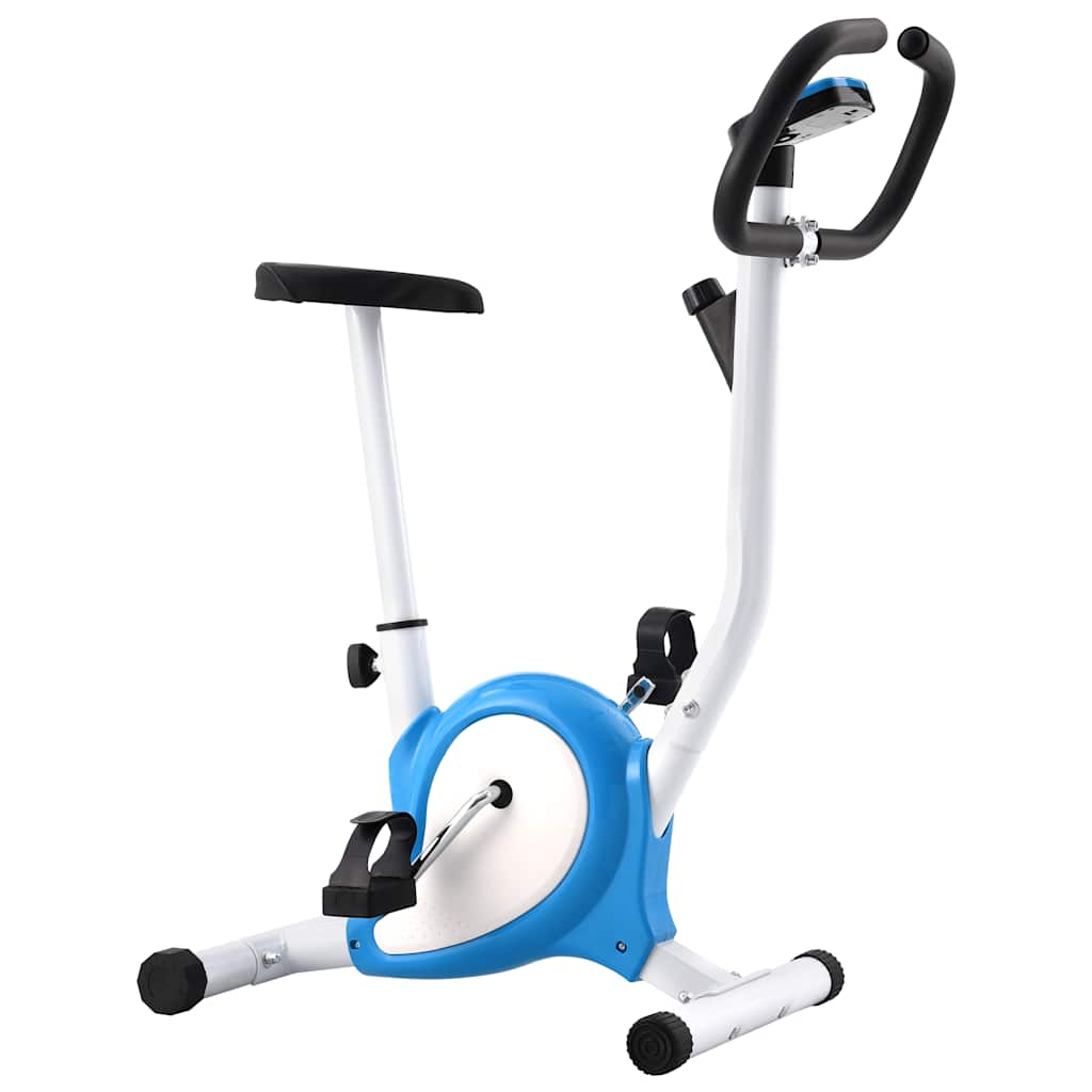 Vélo d'exercice vidaxl avec résistance aux pneus bleu