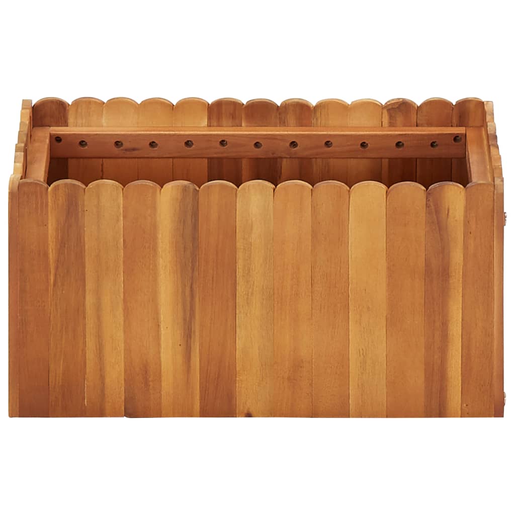 Casella di pianificazione Vidaxl raccolta 50x30x25 cm Acaciahout solido