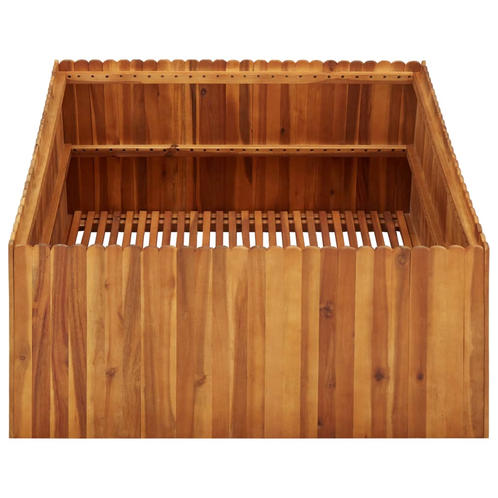 Vidaxl Planter surélevé 100x100x50 cm ACACIAHOUIL SOLIDE