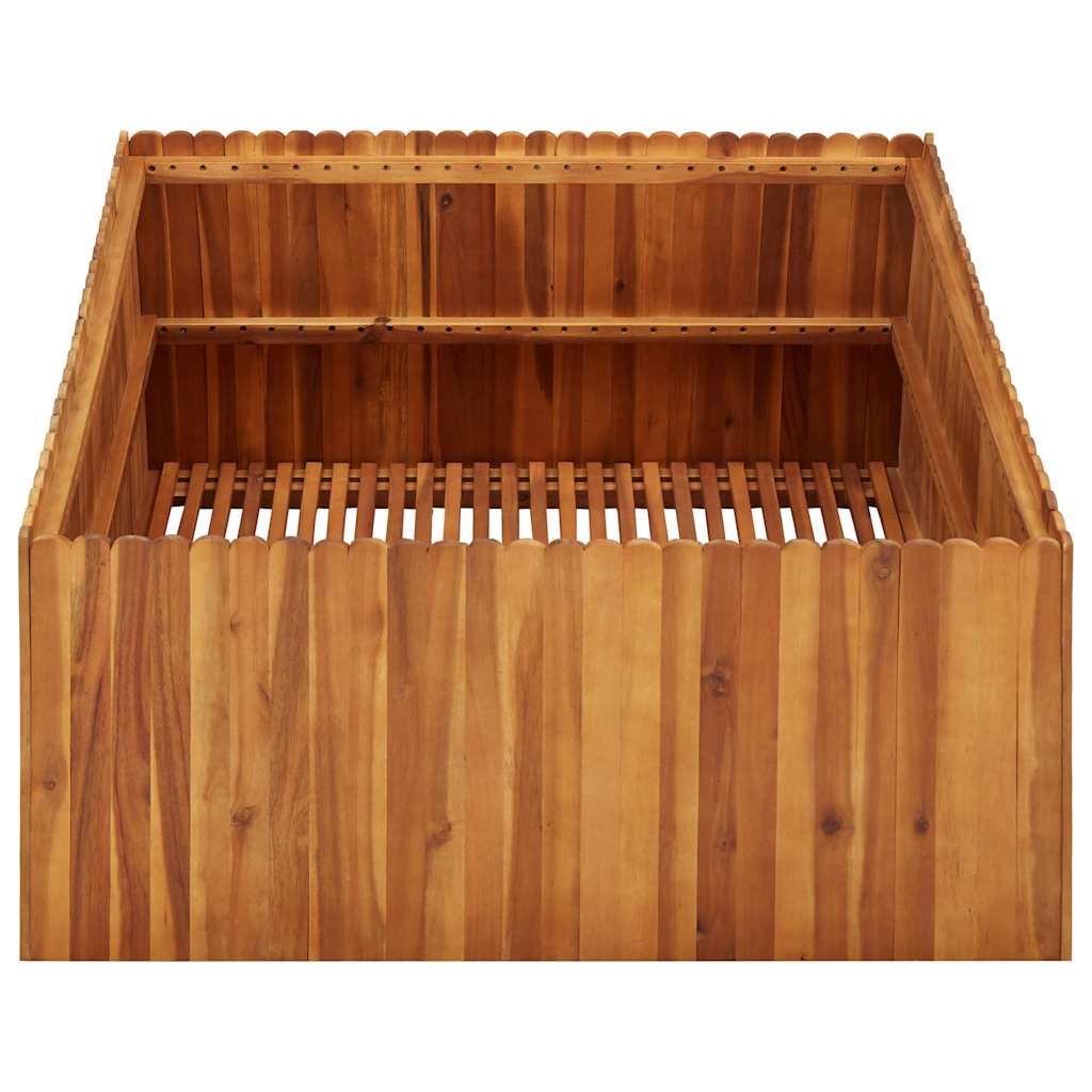 Vidaxl Planter surélevé 100x100x50 cm ACACIAHOUIL SOLIDE