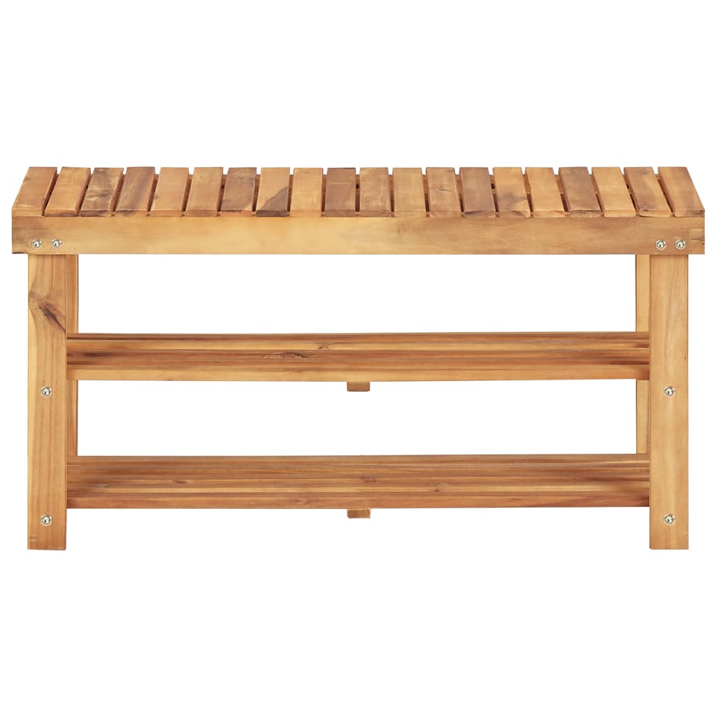 Vidaxl sko rack 90x32x46 cm fast acacia trä