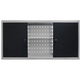 Armoire à outils Vidaxl pour le mur en métal gris et noir