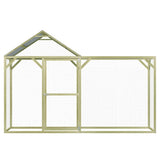 Vidaxl Chicken Coop 3x1.5x2 M Impregnerad tall