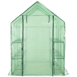 Vidaxl Walk -in Greenhouse avec 12 étagères 143x214x196 cm en acier