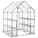 Vidaxl tuinkas avec 8 étagères 143x143x195 cm