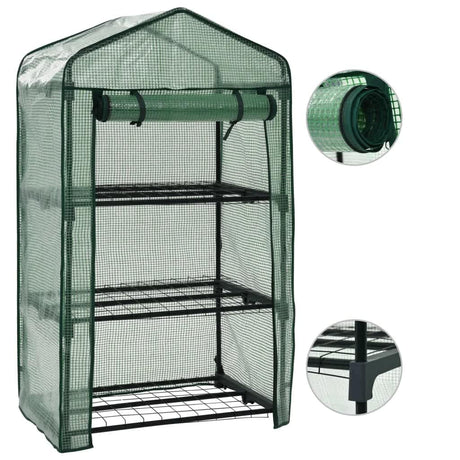 Vidaxl mini gaz 3 couches 69x49x125 cm