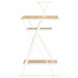 Vidaxl bureau met schap 116x50x93 cm wit en eikenkleurig